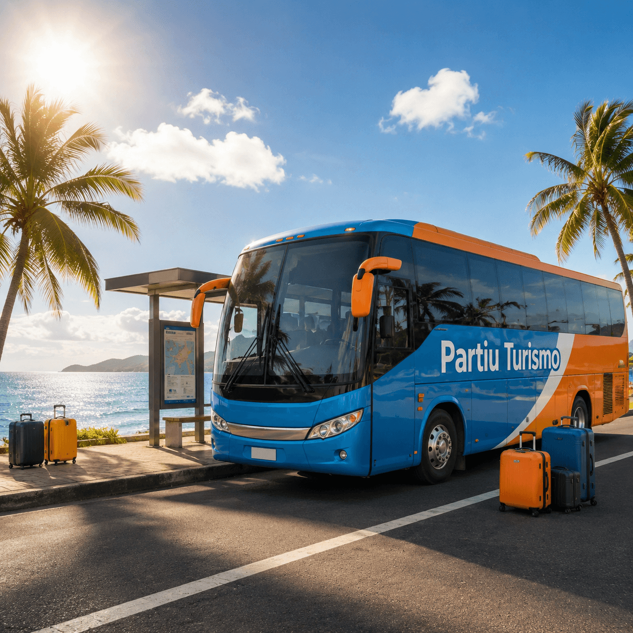 Ônibus executivo premium da Partiu Turismo
